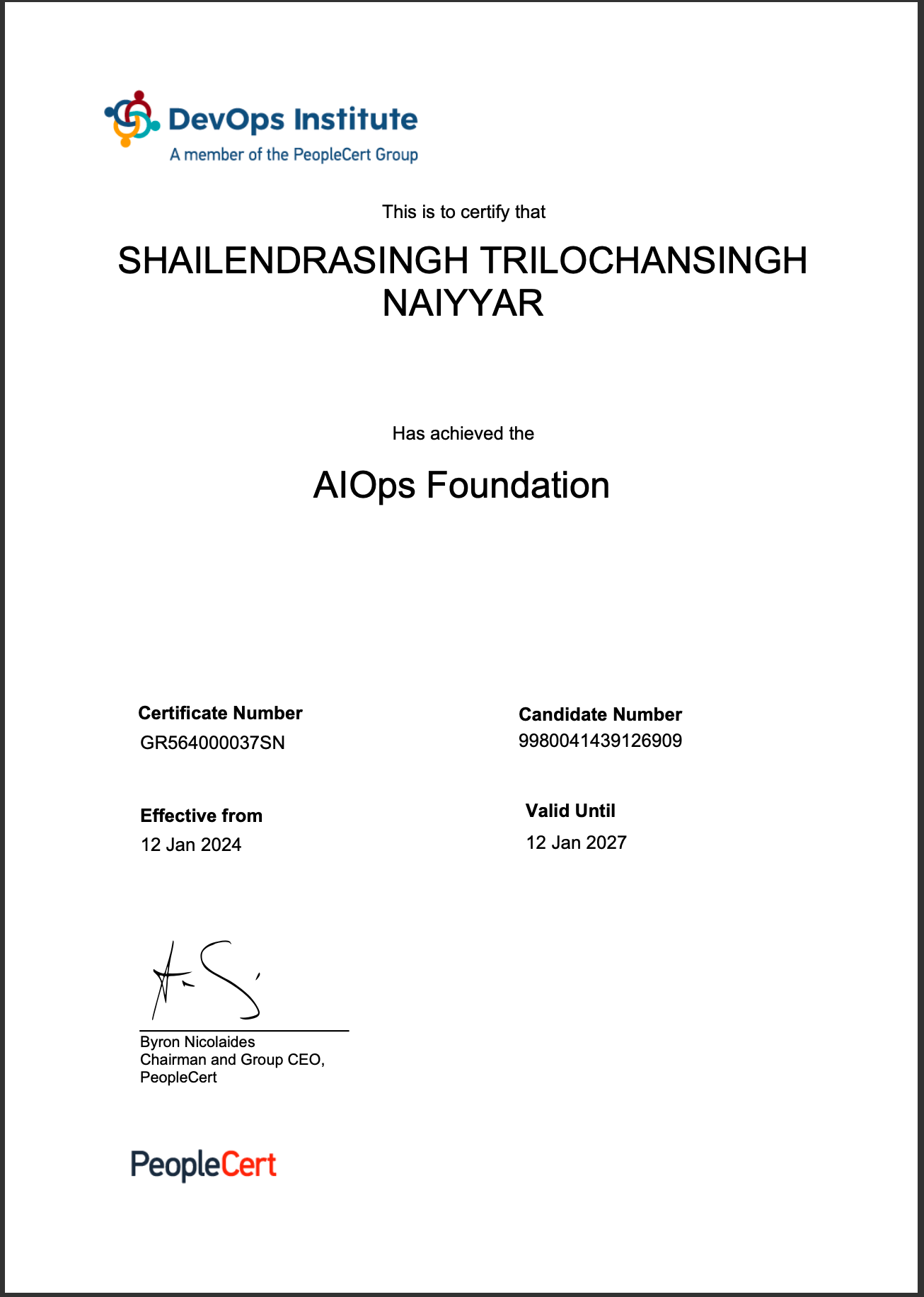 Certificate Image