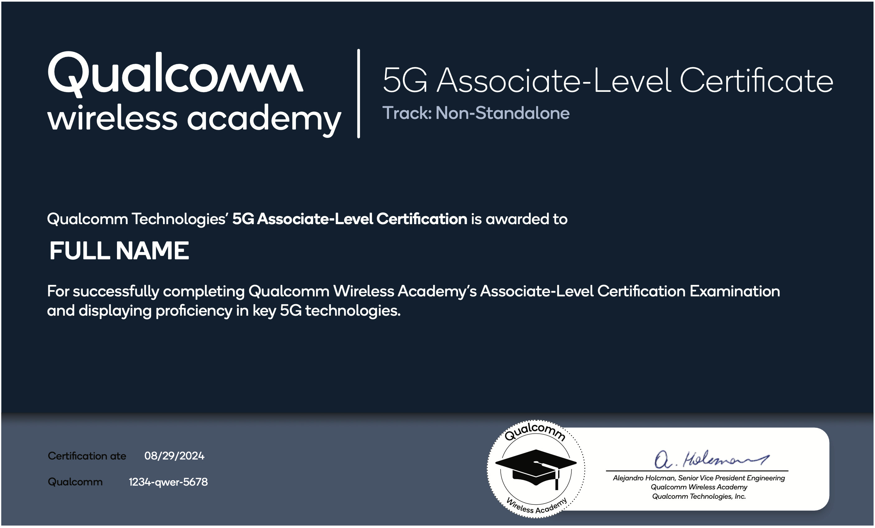 Qualcomm Academy: 5G Associate-Level Certification – Non-Standalone (NSA) Mode