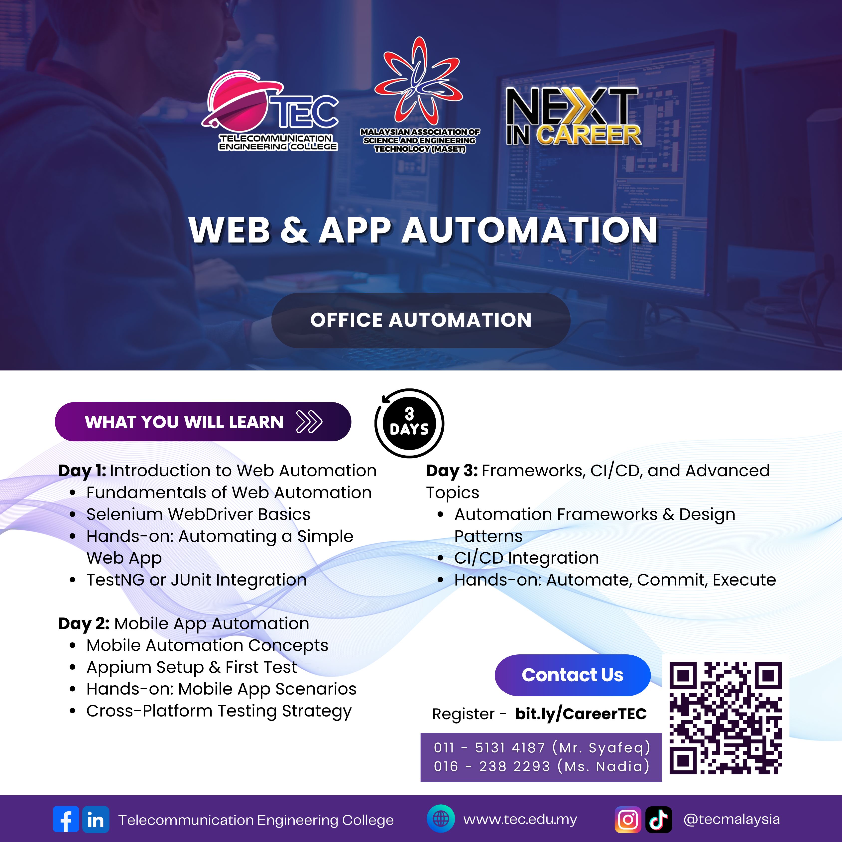 Web & App Automation – Tools, Techniques & Best Practices